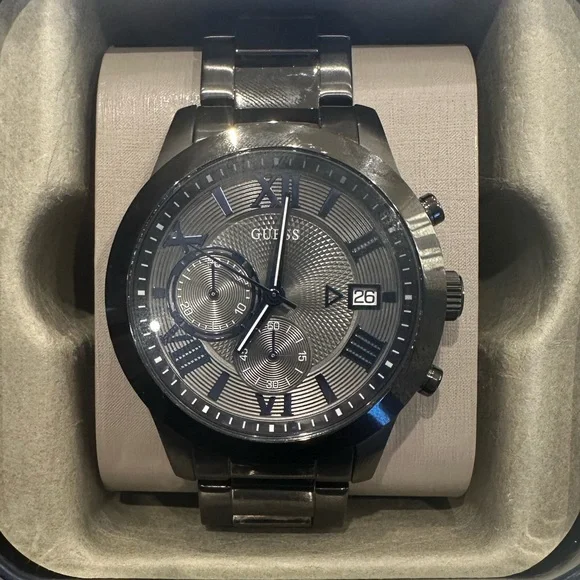 Guess Black Chronograph Watch